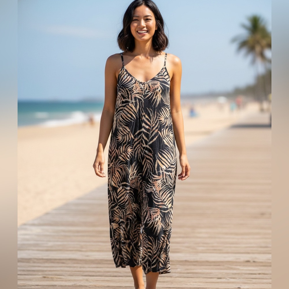COOKIES CLOTHING Women’s Tropical Leaf Jumpsuit